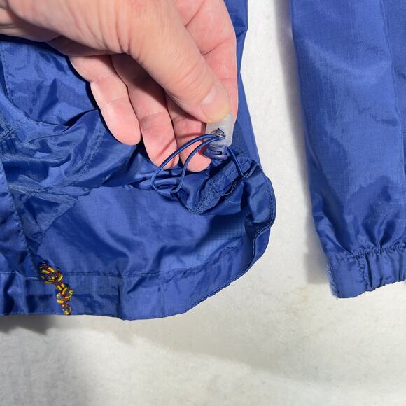 Head Nylon Wind Shell Mens Hooded Full Zip Adjustable Cuffs Waist Rainbow Zipper - Picture 15 of 16